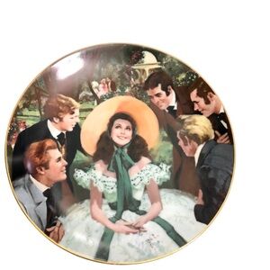 W. L. George China 50th Anniversary Gone with the Wind Scarlett Suitors Plate